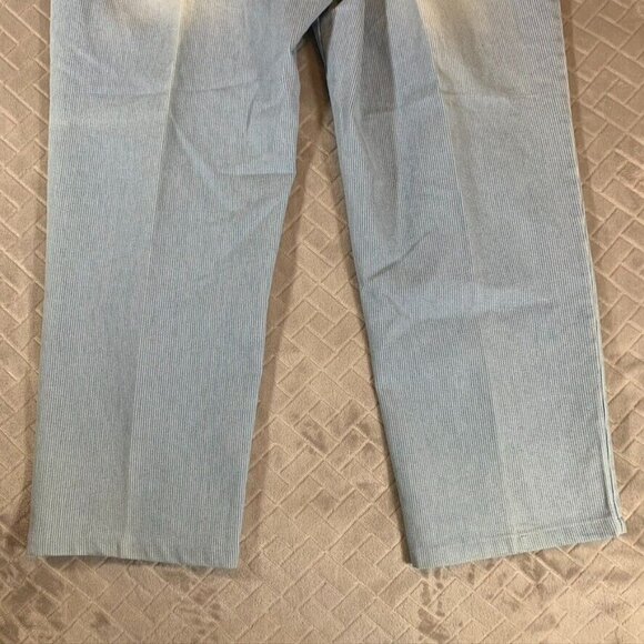 Gloria Vanderbilt Women 16 Denim Jeans Blue Striped Amanda Straight Crop Coastal - Picture 12 of 12